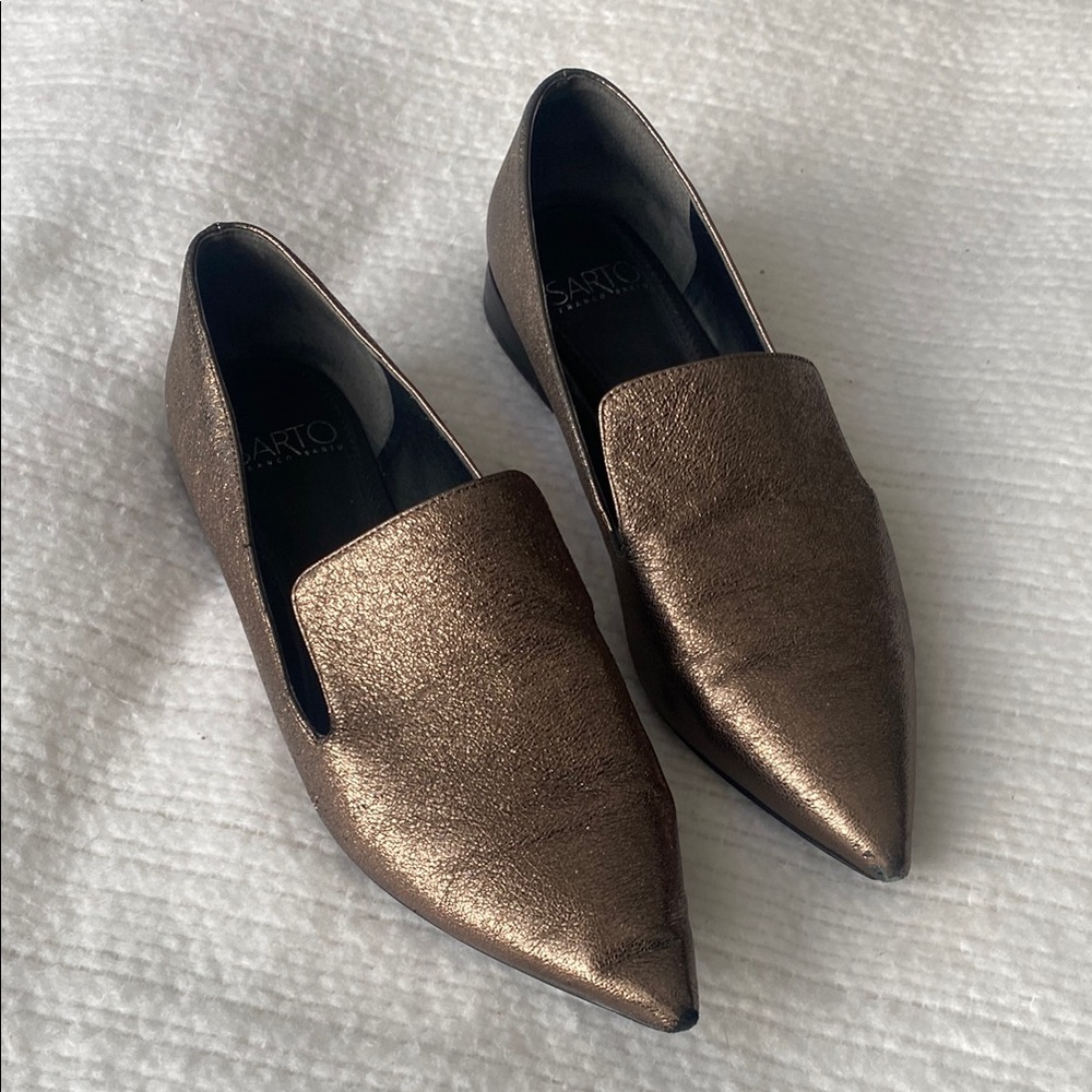 Franco Sarto Women's Bronze Loafers